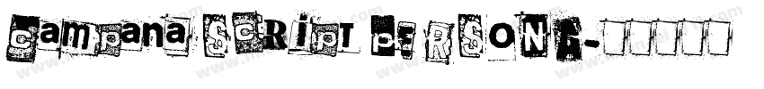 Campana Script PERSONA字体转换